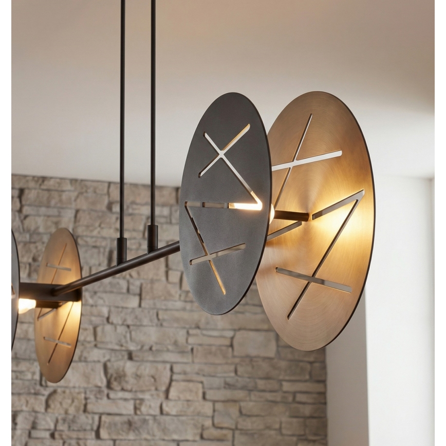 Lustra ar auklu XOTIC 2xE27/15W/230V melna