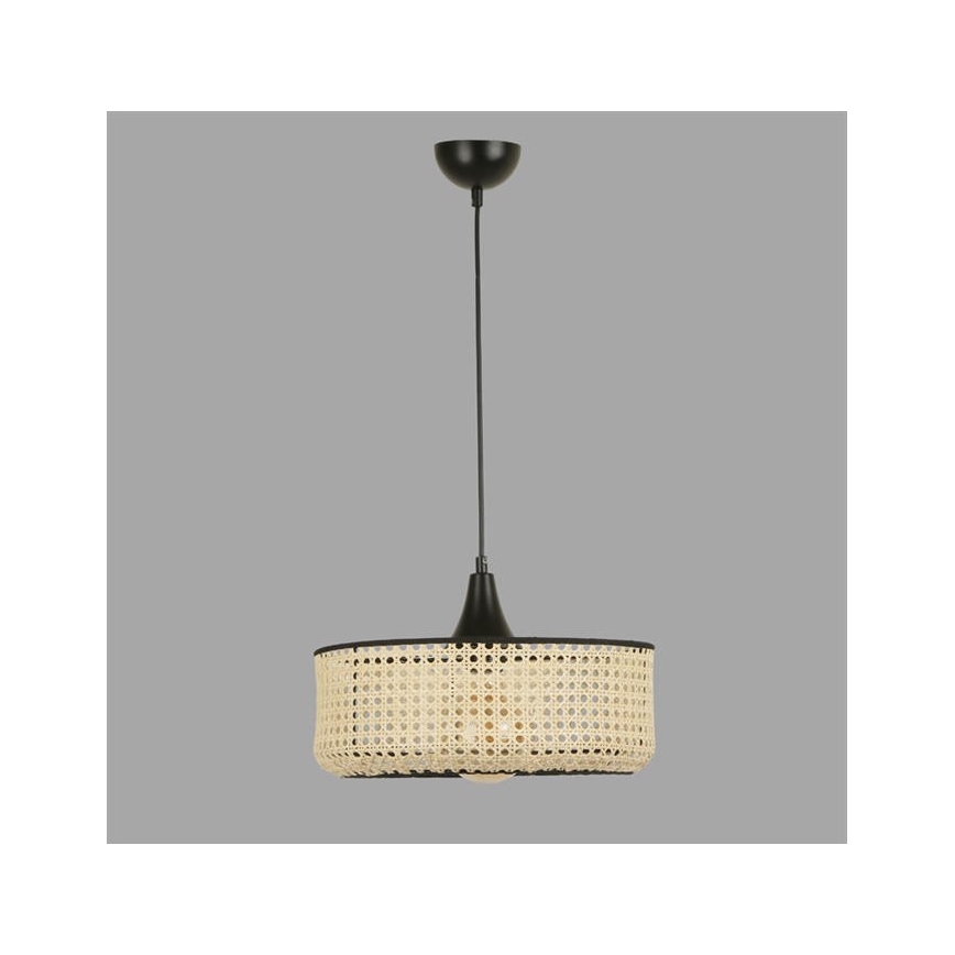 Lustra ar auklu ZACK 1xE27/60W/230V rotangpalma