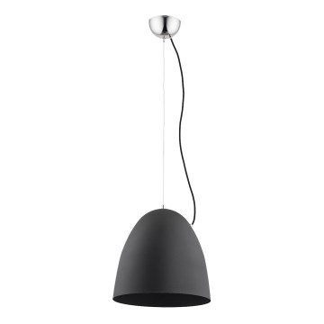 Lustra ar auklu ZETES 1xE27/15W/230V melna