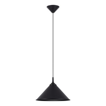 Lustra ar auklu ZUMA 1xE27/15W/230V d. 30 cm melna