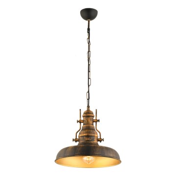 Lustra ar ķēdi 1xE27/40W/230V bronza