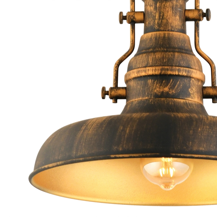 Lustra ar ķēdi 1xE27/40W/230V bronza
