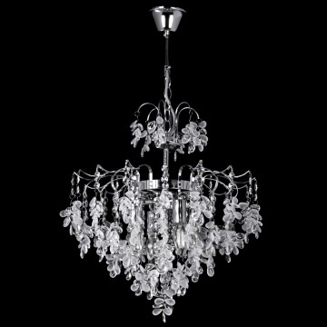 Lustra ar ķēdi 4xE14/60W/230V d. 40 cm spīdīgi hromēts