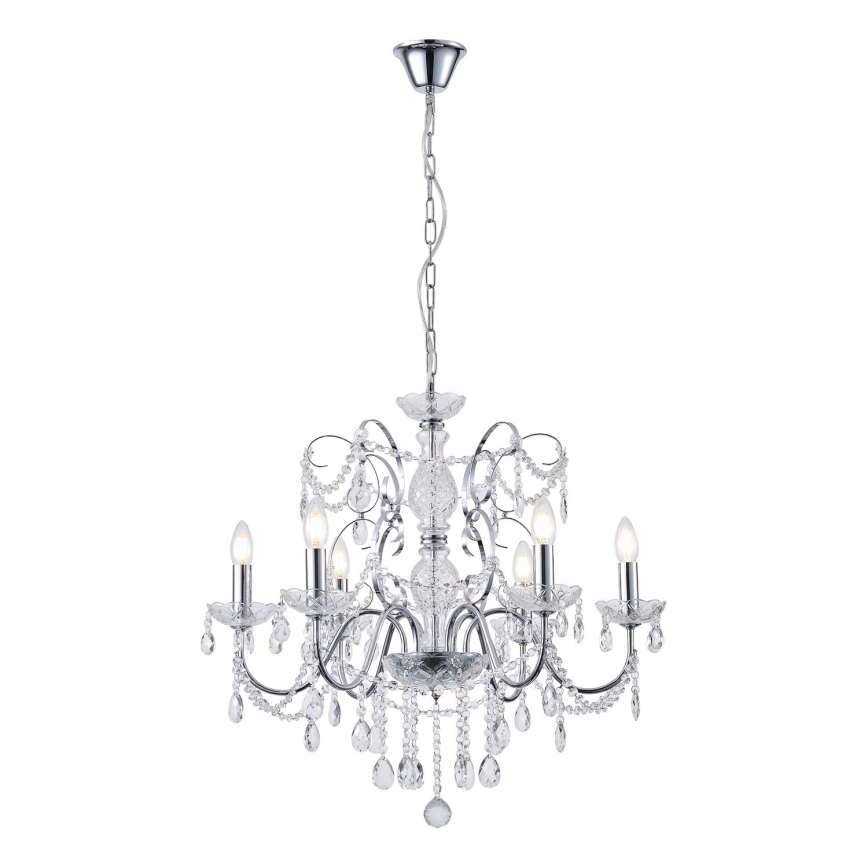 Lustra ar ķēdi 6xE14/15W/230V