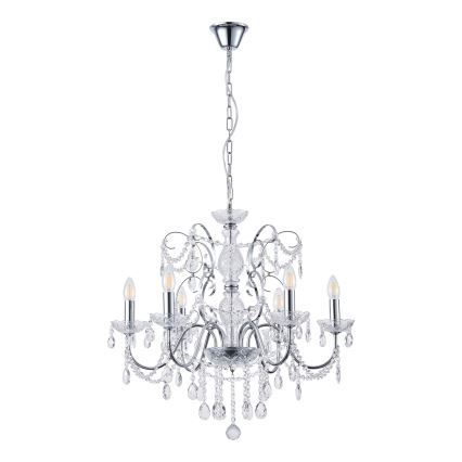 Lustra ar ķēdi 6xE14/15W/230V
