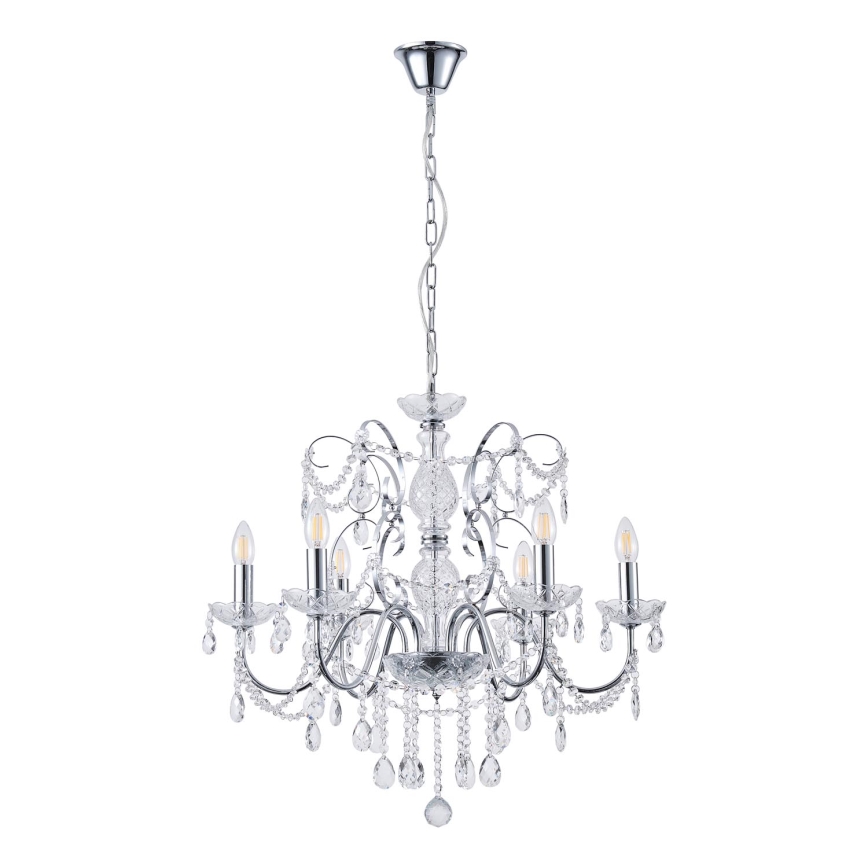 Lustra ar ķēdi 6xE14/15W/230V