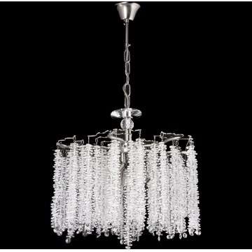Lustra ar ķēdi 6xE14/60W/230V d. 46 cm spīdīgi hromēts