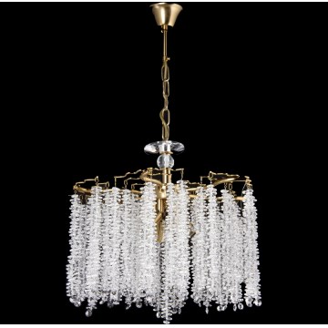 Lustra ar ķēdi 6xE14/60W/230V d. 46 cm zelta