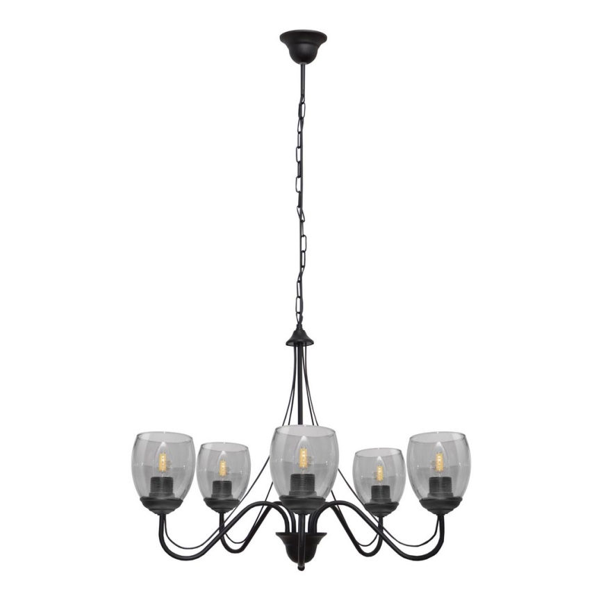 Lustra ar ķēdi ALLENA 5xE27/15W/230V