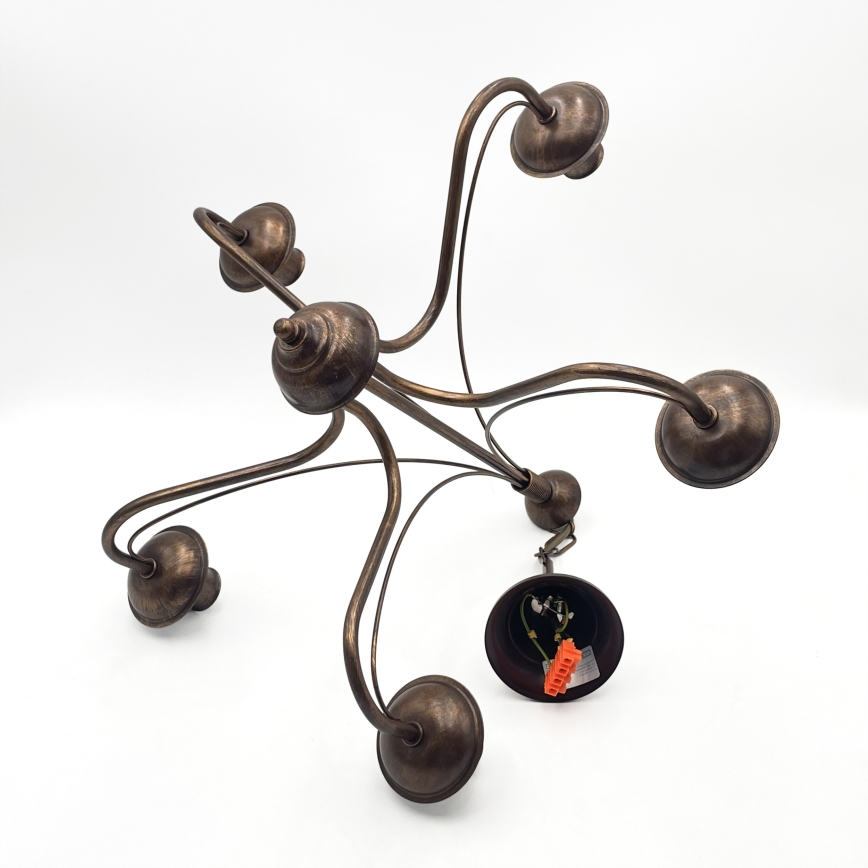 Lustra ar ķēdi ANTON 5xE14/15W/230V bronzas krāsā