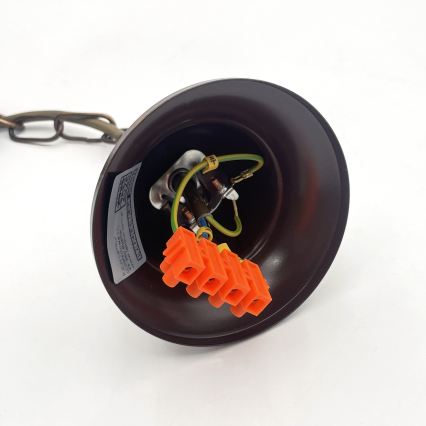 Lustra ar ķēdi ANTON 5xE14/15W/230V bronzas krāsā