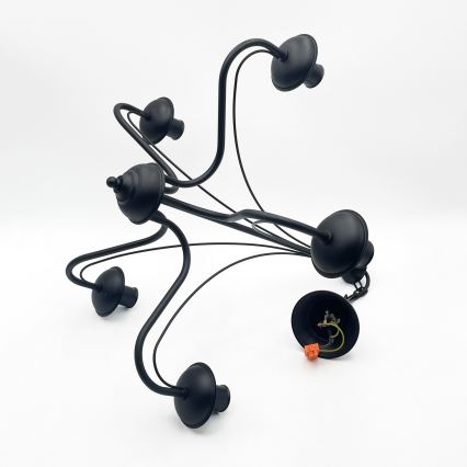 Lustra ar ķēdi ANTON 5xE14/15W/230V melna