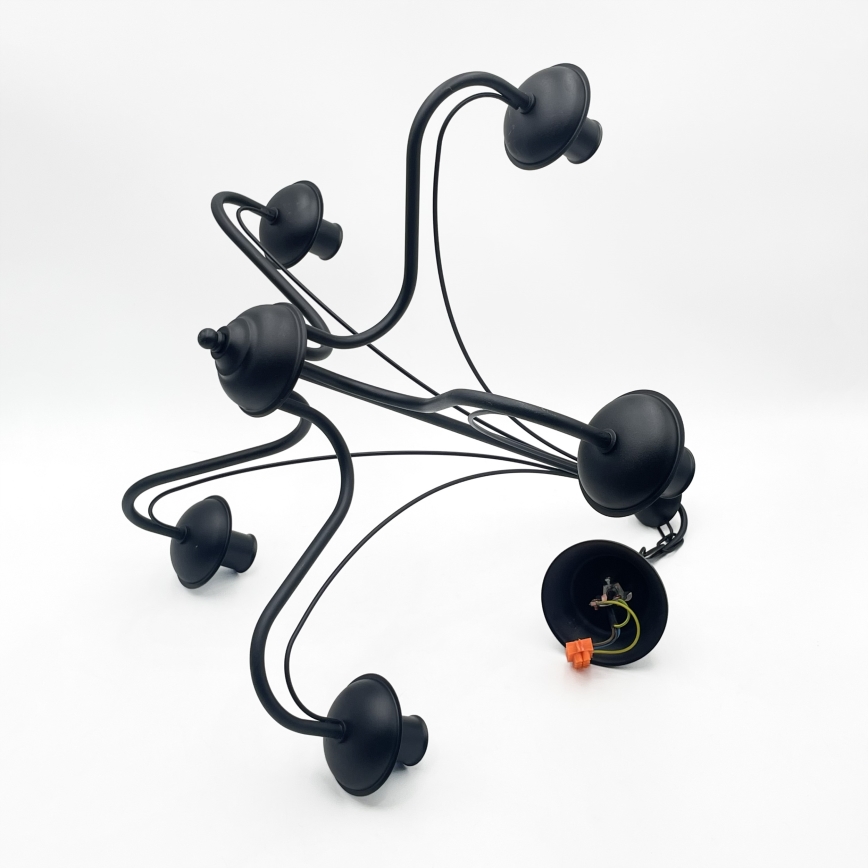 Lustra ar ķēdi ANTON 5xE14/15W/230V melna