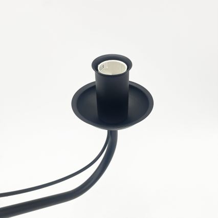 Lustra ar ķēdi ANTON 8xE14/60W/230V melna