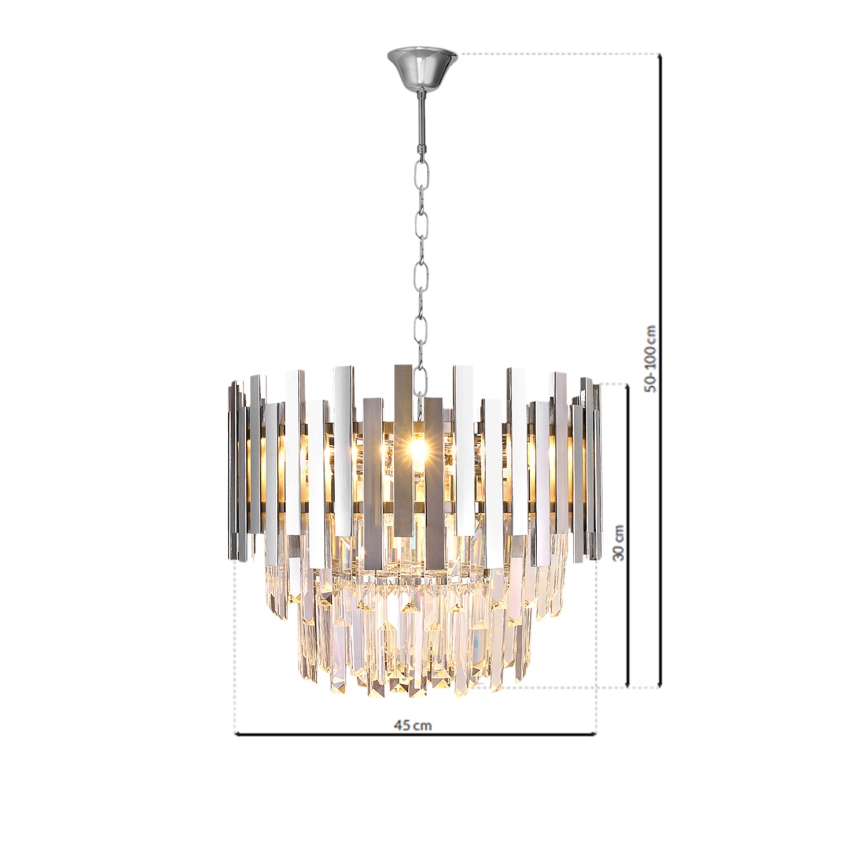 Lustra ar ķēdi ASPEN 6xE14/40W/230V