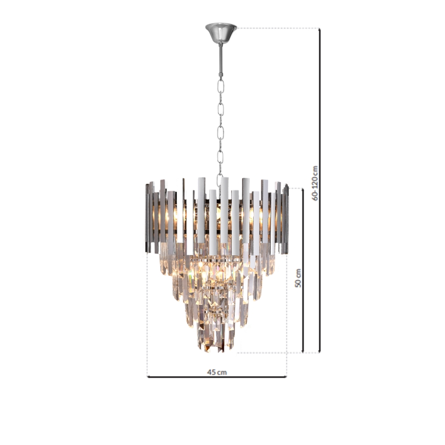 Lustra ar ķēdi ASPEN 9xE14/40W/230V