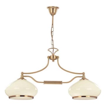 Lustra ar ķēdi ASTORIA 2xE27/15W/230V zelta