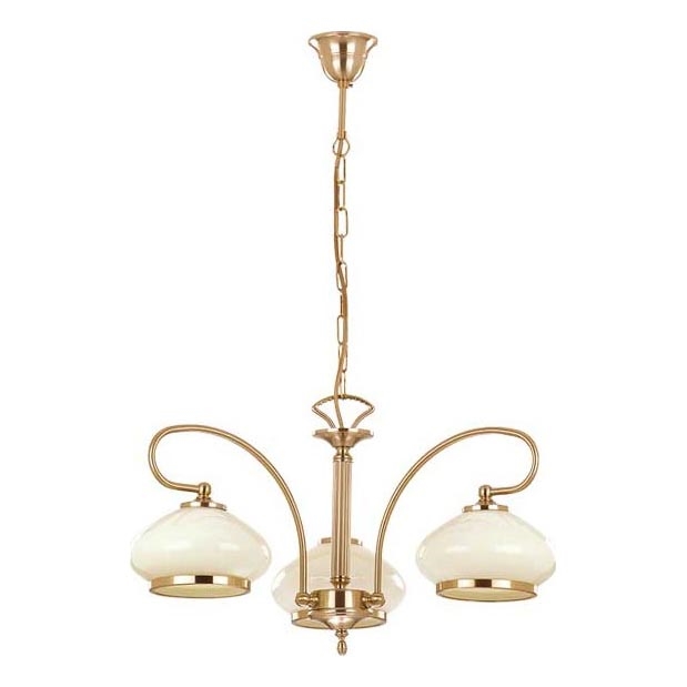 Lustra ar ķēdi ASTORIA 3xE27/15W/230V zelta