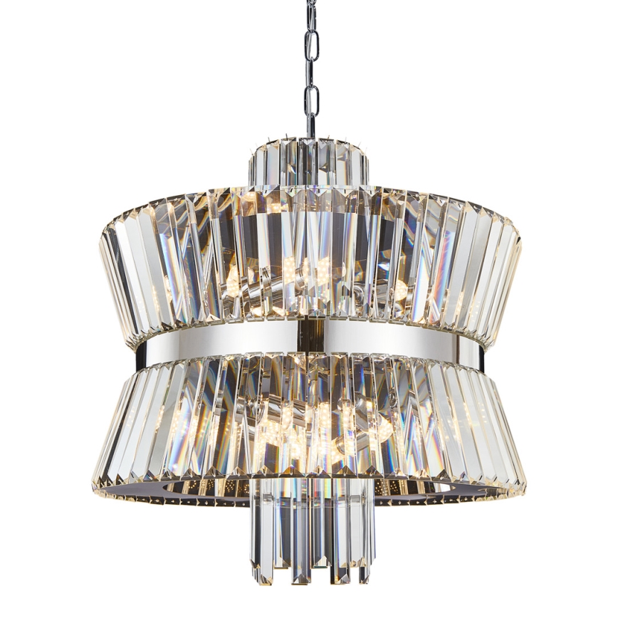 Lustra ar ķēdi AURELIA 12xE14/40W/230V matēts hroms
