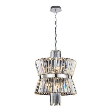 Lustra ar ķēdi AURELIA 8xE14/40W/230V matēts hroms