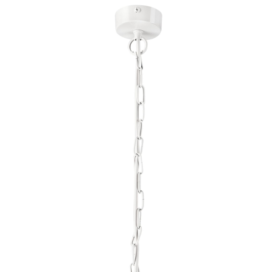 Lustra ar ķēdi CEDRIC II 4xE27/60W/230V balta