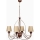 Lustra ar ķēdi CLASSIC 4xE14/40W/230V, bronzas/bēšas krāsā