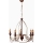 Lustra ar ķēdi CLASSIC 5xE14/40W/230V bronzas krāsā