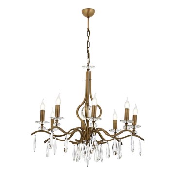 Lustra ar ķēdi CLASSIC 8xE14/40W/230V bronzas krāsā