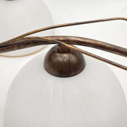 Lustra ar ķēdi COBRA 5xE27/60W/230V bronza/patina