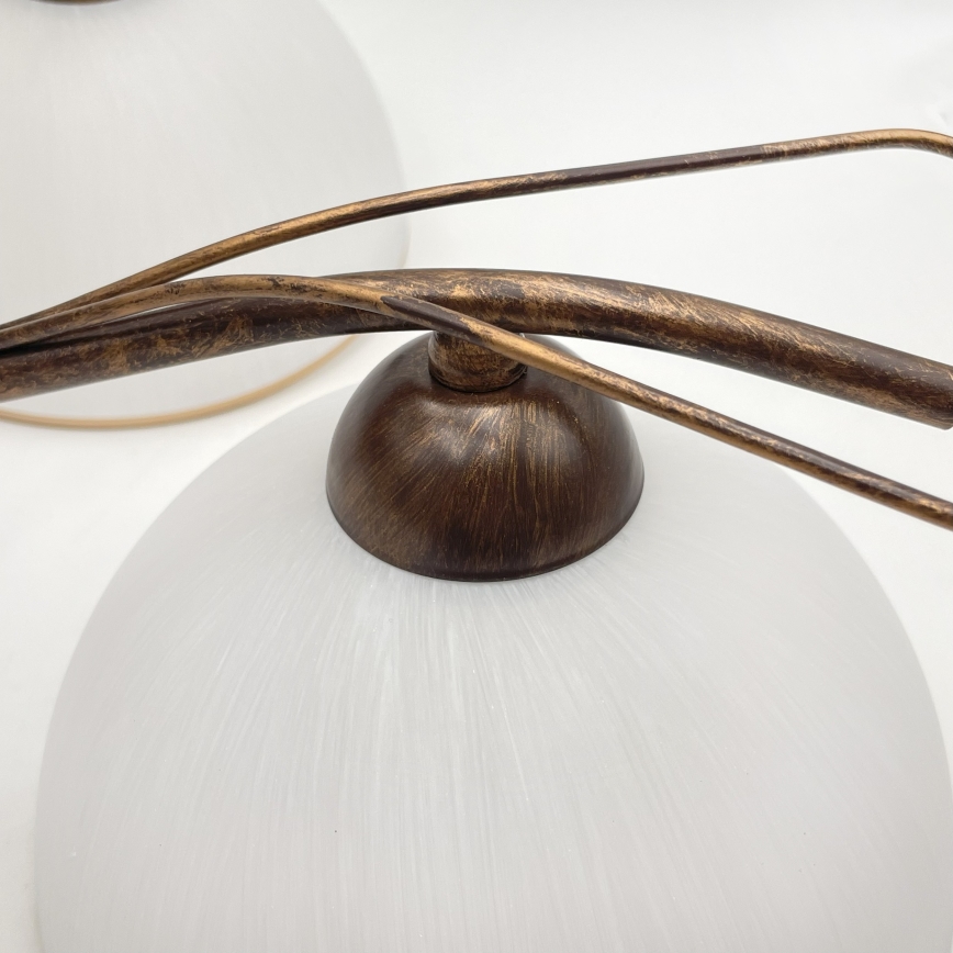 Lustra ar ķēdi COBRA 5xE27/60W/230V bronza/patina