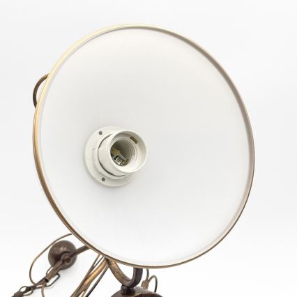 Lustra ar ķēdi COBRA 5xE27/60W/230V bronza/patina