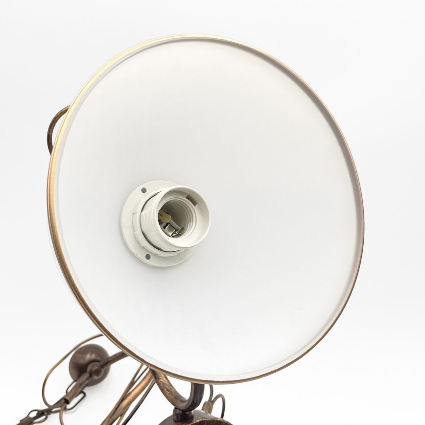 Lustra ar ķēdi COBRA 5xE27/60W/230V bronza/patina