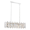 Lustra ar ķēdi CRYSTALLINE 13xE14/40W/230V spīdīgs hroms