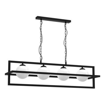 Lustra ar ķēdi DIEGO 4xE14/40W/230V melna