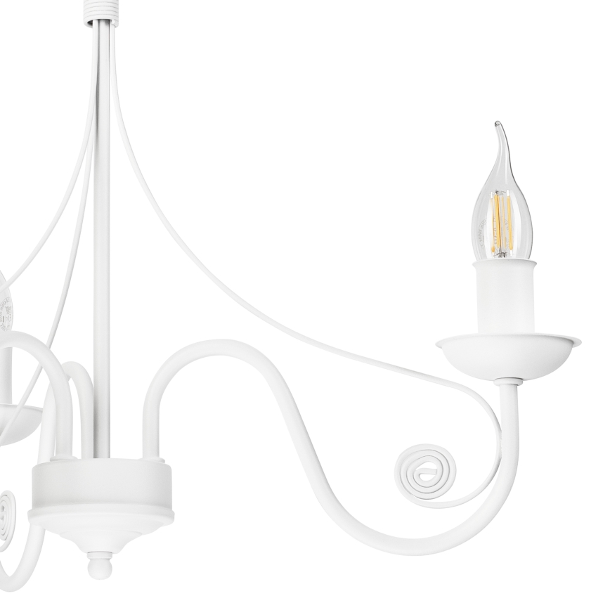 Lustra ar ķēdi DONATO 3xE14/40W/230V balta