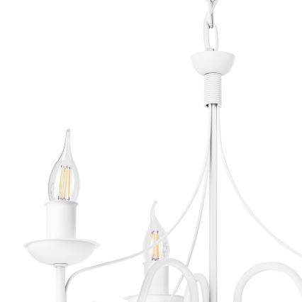 Lustra ar ķēdi DONATO 3xE14/40W/230V balta