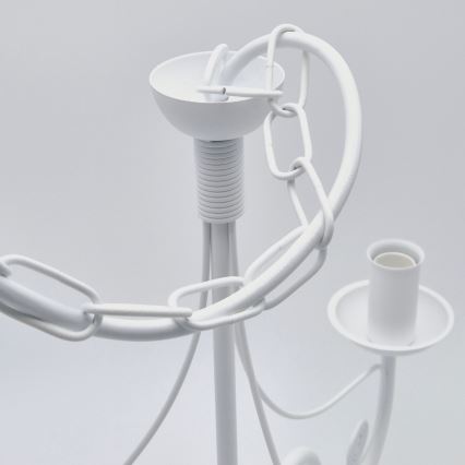 Lustra ar ķēdi DONATO 3xE14/40W/230V balta