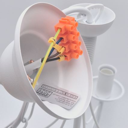 Lustra ar ķēdi DONATO 3xE14/40W/230V balta