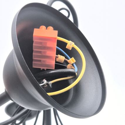 Lustra ar ķēdi DONATO 5xE14/40W/230V melna