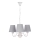 Lustra ar ķēdi FIREZ 3xE27/40W/230V balta/pelēka