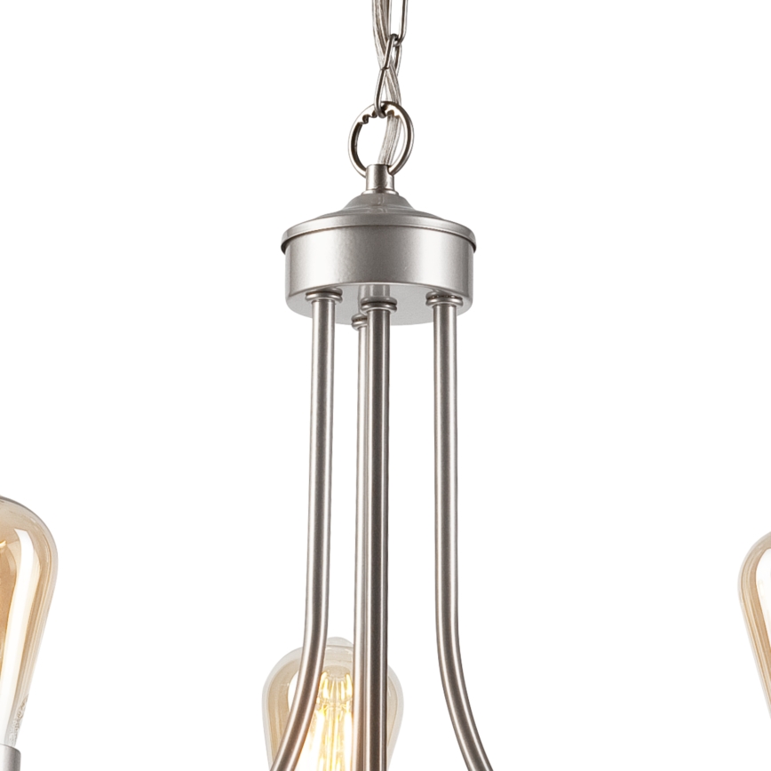 Lustra ar ķēdi GINA 3xE27/60W/230V matēts hroms