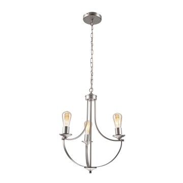 Lustra ar ķēdi GINA 3xE27/60W/230V matēts hroms