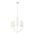 Lustra ar ķēdi GINA 5xE27/60W/230V balta