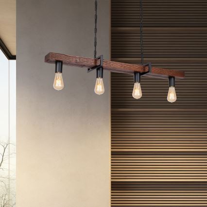 Lustra ar ķēdi HARD 4xE27/60W/230V