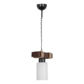 Lustra ar ķēdi JASMIN 1xE27/40W/230V brūna/balta