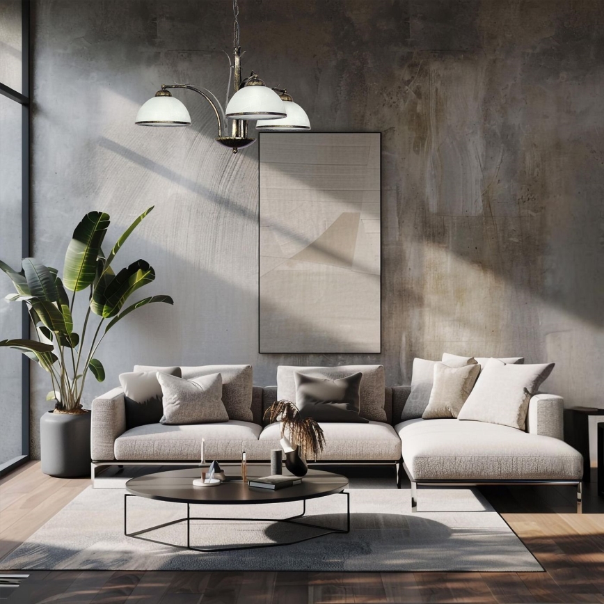 Lustra ar ķēdi KORFU 3xE27/60W/230V