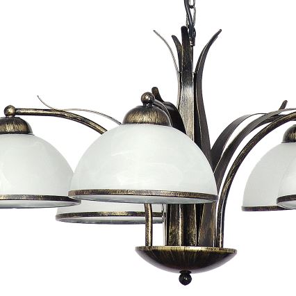 Lustra ar ķēdi KORFU 5xE27/60W/230V