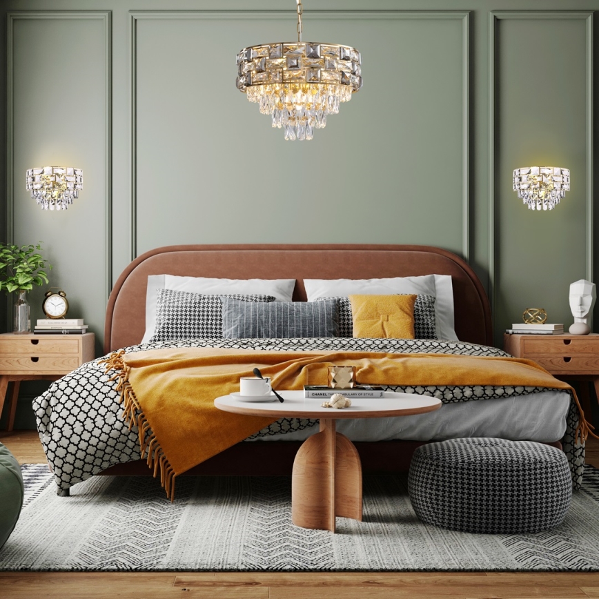 Lustra ar ķēdi LUXURIA 9xE14/40W/230V, zelta