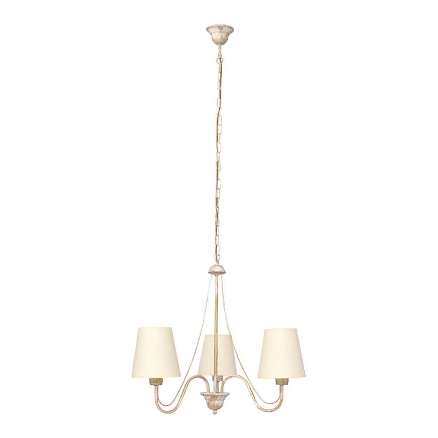 Lustra ar ķēdi MALBO 3xE27/15W/230V bēša