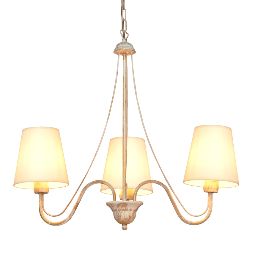 Lustra ar ķēdi MALBO 3xE27/15W/230V bēša